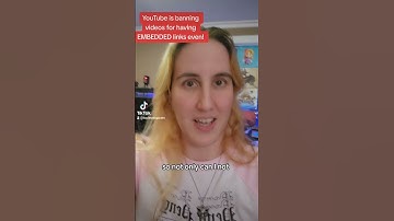 youtube will ban any external links even embedded unclickable  into your video 🙃 #censorship
