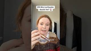 Trying a lip dazzler