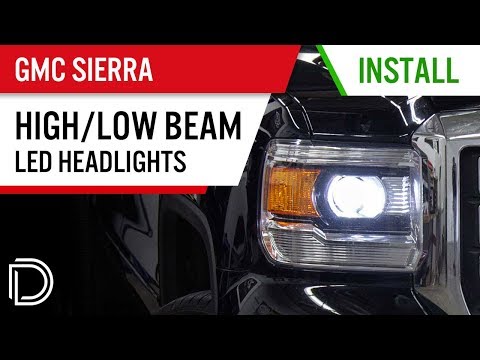 How to Install 2014-2015 GMC Sierra 1500 Headlight LEDs | Diode Dynamics