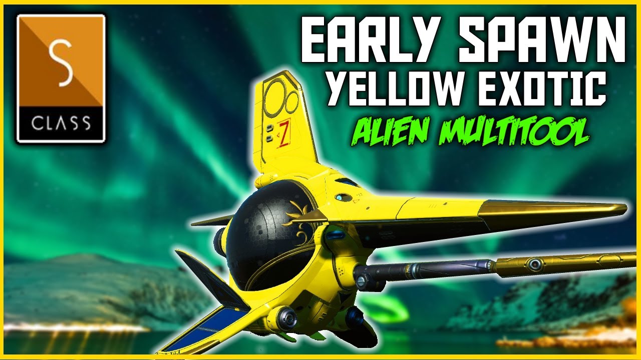 No Man's Sky Yellow Royal Exotic Ship Location Alien Multitool