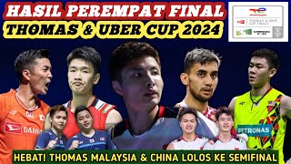 Hasil Semua Sektor Perempat Final Badminton Thomas & Uber Cup 2024 Hari Ini