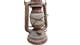 Very Rusty 1950's Oil Lantern Restoration (With Test)