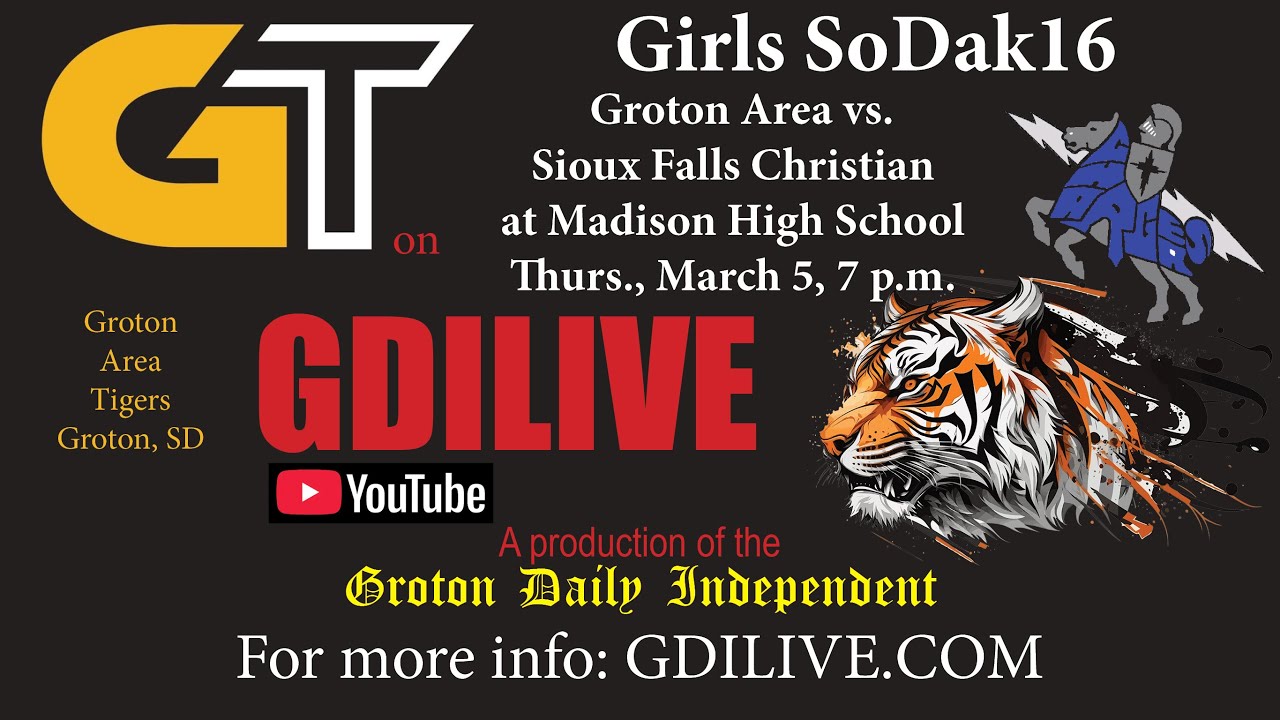 Girls SoDak16- Groton vs. Sioux Falls Christian at Madison