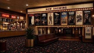 🎥 1983 Midnight Movie Theater Lobby 🍿 Retro Cinema Instrumental Ambience⎜The Neon Cassette 🌴