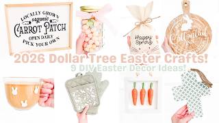 Famous 2026 Dollar Tree Easter Cricut Crafts! | 9 Dollar Tree Easter DIYs! Net Worth