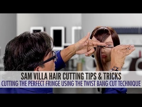 Cutting The Perfect Fringe Using The Twist Bang Cut Technique