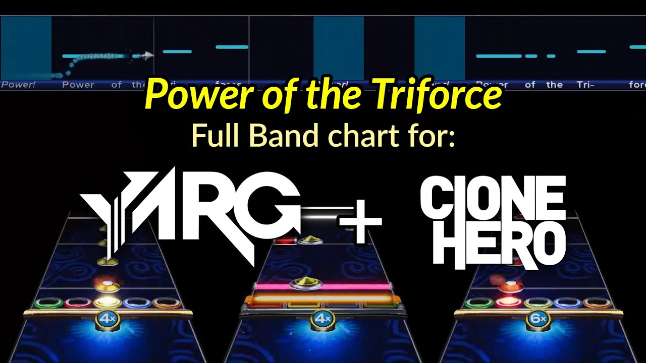 CH/YARG chart Power of the Triforce DragonForce (Full Band Expert