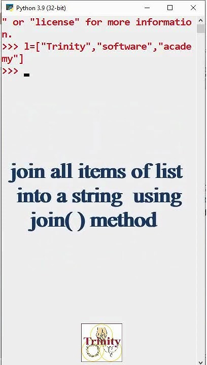 How to convert list into string Python #shorts - YouTube