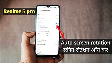 auto rotation is not working in my phone Realme 5 pro me screen kaise rotate krte hai problem fix
