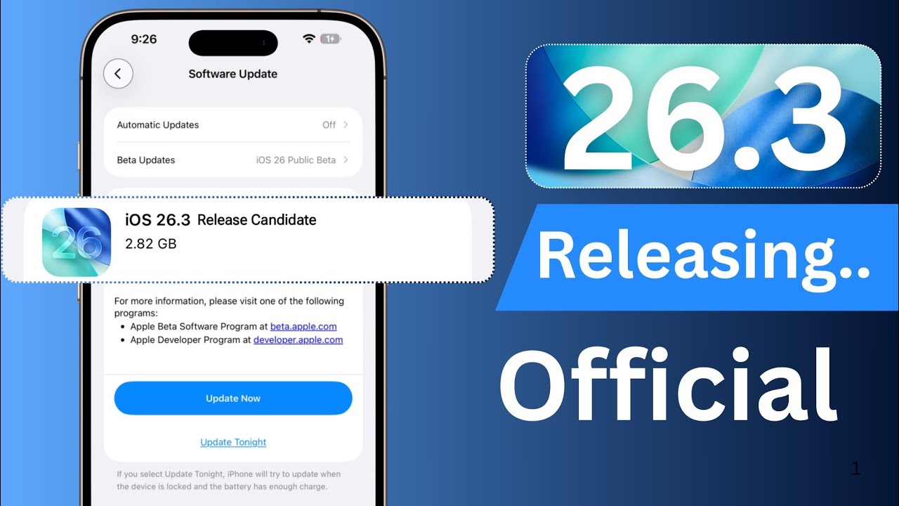 iOS 26.3 Release Date | iOS 26.3 Official Release Date | iOS 26.3 ...