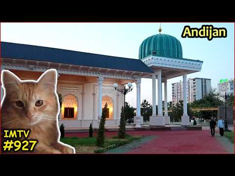 Evening Andijan. Uzbekistan. Cat Peach. Bus to Fergana cancelled