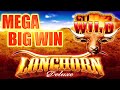 MEGA BIG WIN ~ LONGHORN DELUXE SLOT MACHINE BONUS HIGHEST ...