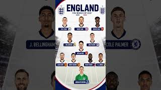 England World Cup 2026 Squad Prediction 🏆 | Strongest XI Revealed! Foden, Kane, Saka #teamengland