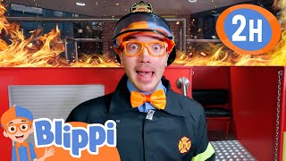 Blippi the Firefighter to the Rescue! | Blippi | Educational Kids Videos | Moonbug Kids