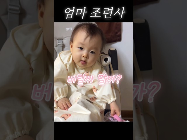 최연소 엄마 조련사 소호! #8개월아기