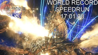 FF XVI [FF Mode] Bahamut [WR] Speedrun 17:01.38 [WORLD RECORD]