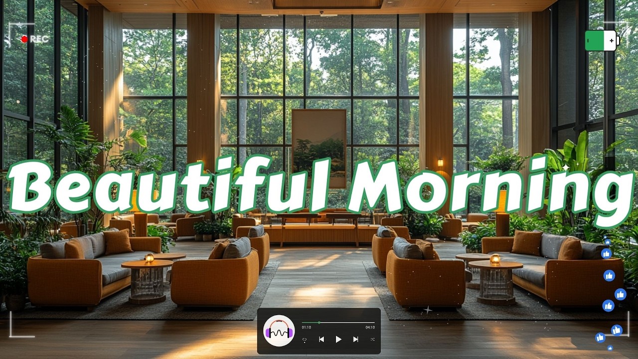 Happiness & Lofi Coffee Shop Morning ☕ Soft & Joyful Melodies to Bring a Smile to Your Morning
