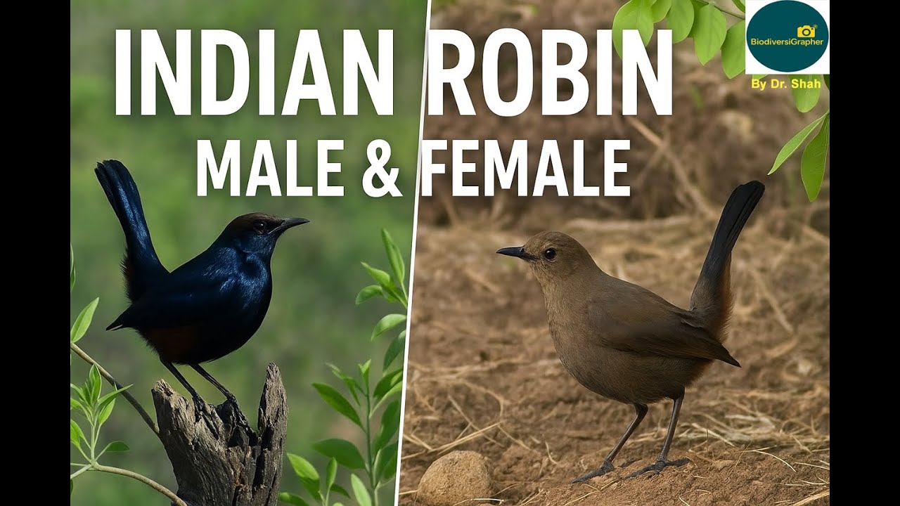 Tiny Bird, BIG Attitude! 🐦🔥 Male vs Female Indian Robin Battle in Margalla Hills 