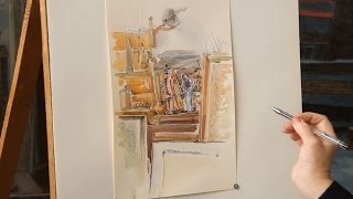 «Уроки рисования». Рисунок акварелью и гелевой ручкой (6.11.2015) «Уроки рисования». Рисунок акварелью и гелевой ручкой (6.11.2015)