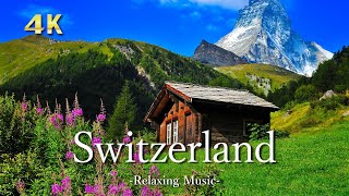 【K】スイスの絶景ピアノのリラックス音楽と美しい大自然の景色Switzerland