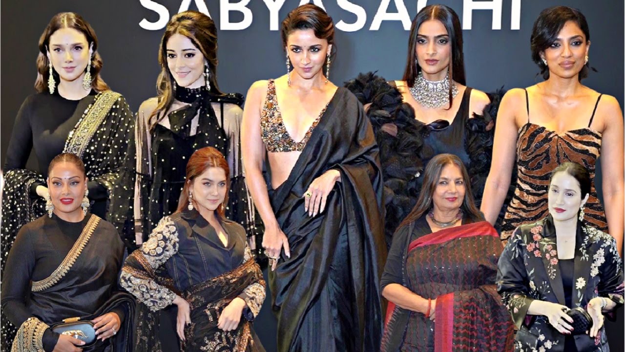 Bollywood Celebs At Sabyasachi 25 Years Celebration- Alia, Sonam, Ananya, Bipasha, Sharvari, Shobita