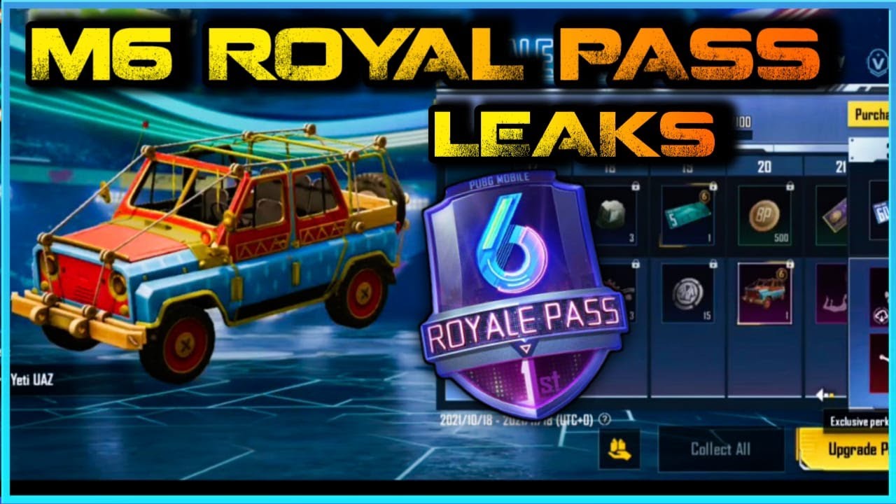 M6 Royal Pass 1 to 50 RP Leaks |PUBGM M6 RP Rewards | C1s3 Season Leaks |PUBGM