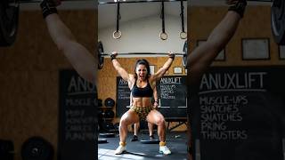 American Fitness Woman Crushes Insane Overhead Press In Anuxlift Gym