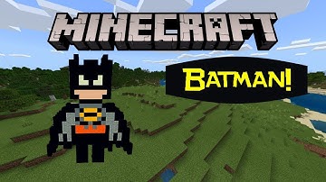 Minecraft: Pixel Art Tutorial and Showcase: Batman