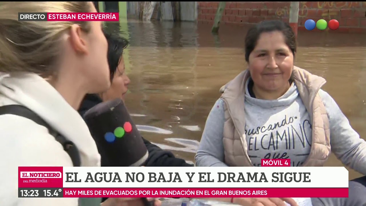 buenos aires palermo Lluvias y sudestada complican las inundaciones en Esteban Echeverría
