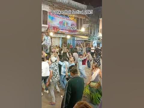 pushkar holi festival video