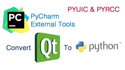 Convert Qt Designer ui file to Python file using Pycharm External Tools