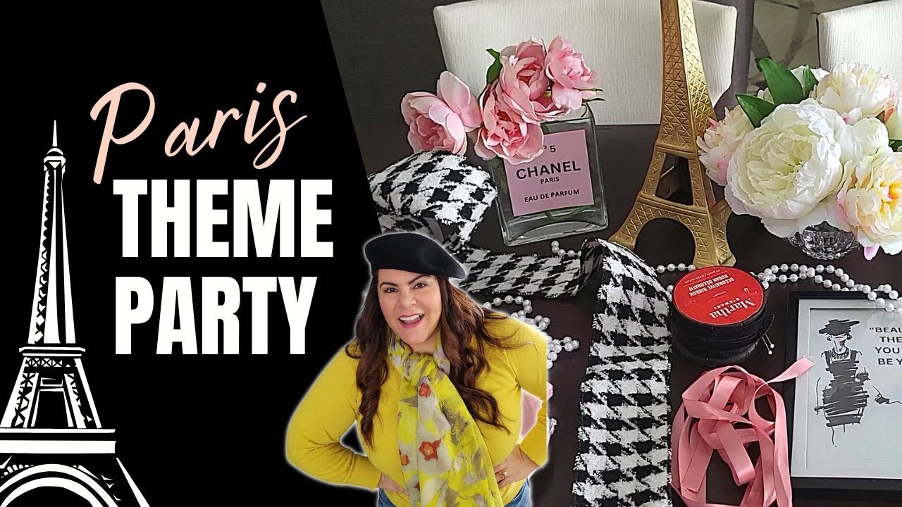 Stylish Paris Party Ideas & Decorations for your Paris theme party!