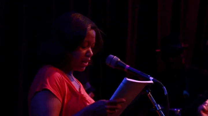 Joy E. Sledge, poetess at the 2012 Carmen Jones 'T...
