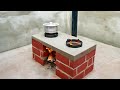 Awesome Dual Burner Smoke Free Bricks Stove Making