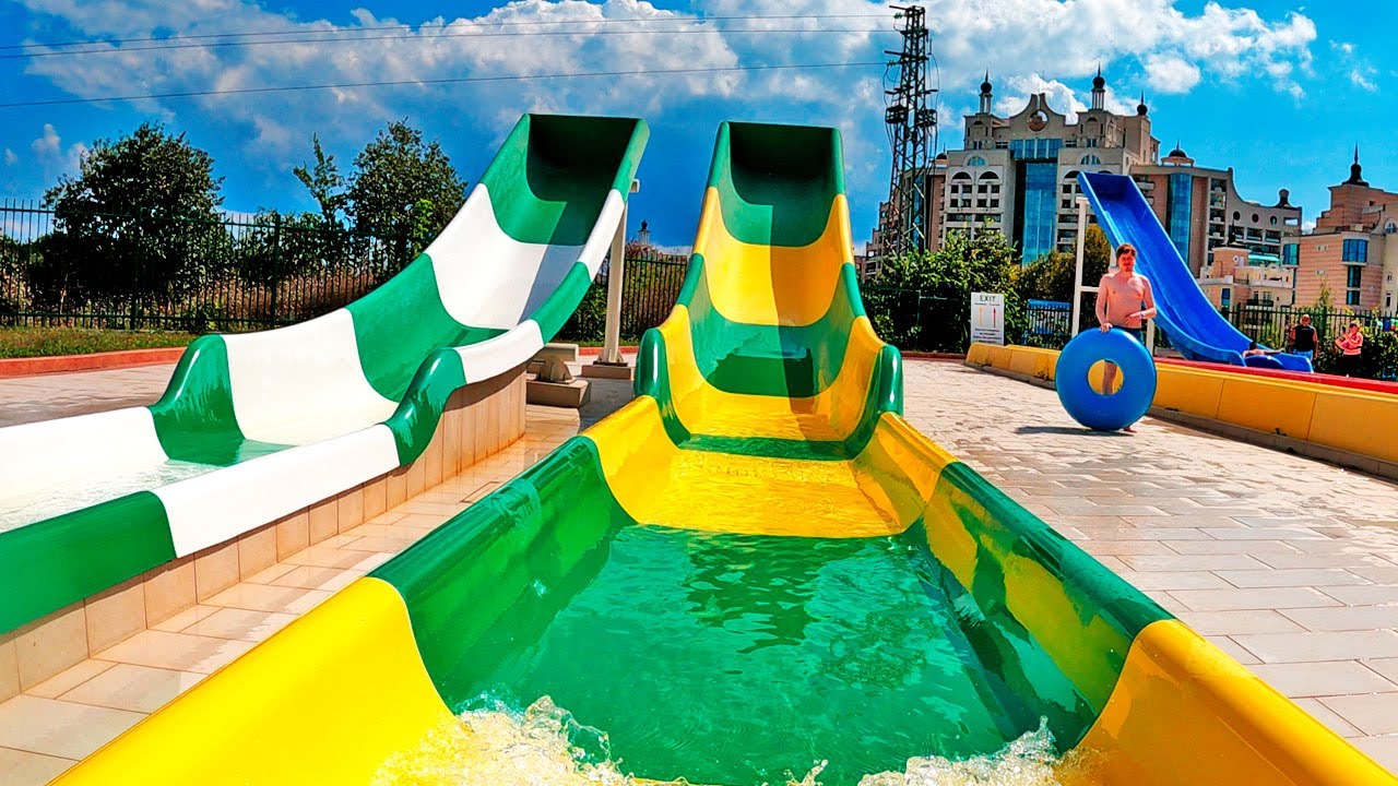 Strange Thunder Cruise Water Slide | Sunset Aquapark Pomorie - YouTube