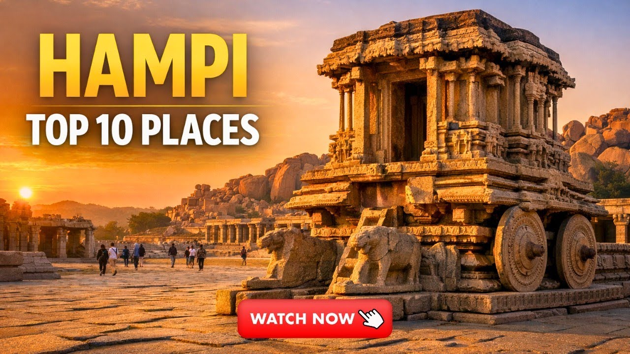 Top 10 Places to Visit in Hampi | Hampi Travel Guide | Karnataka Tourism 2026 | India - English 