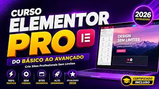 CURSO ELEMENTOR PRO 2026 - MENU LATERAL POPUP