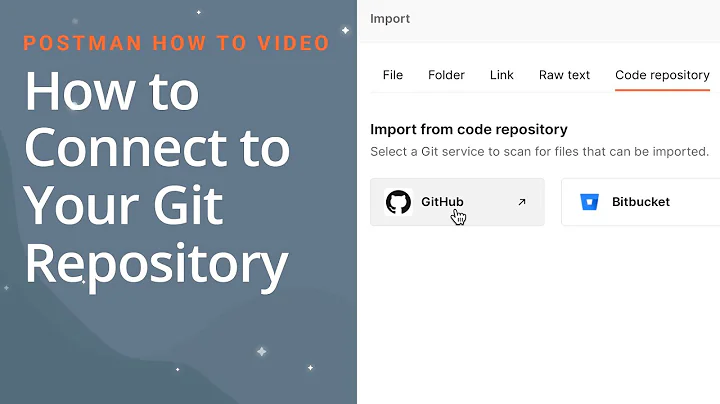 Postman | How to Connect to Your Git Repository