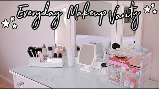 EVERYDAY MAKEUP VANITY TOUR! *holy grail products + new favorites*