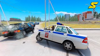 GTA 4 Car Crashes - Crash Testing Real Car Mods Ep.23