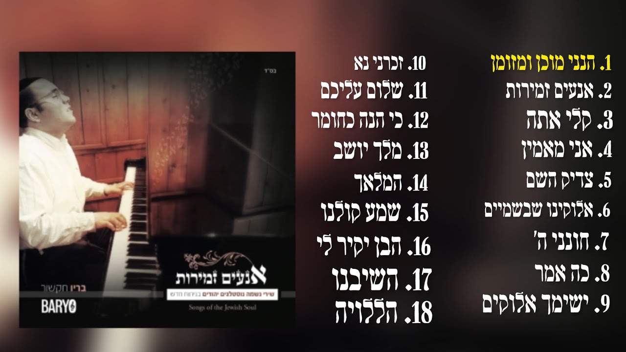 אלבום השני של בריו - “אנעים זמירות” 2012