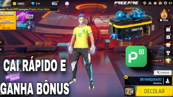 primeira vez; comprar diamantes pela Hype Games Free Fire pelo Pix 