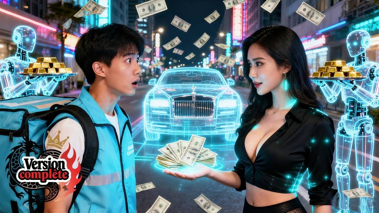 🔥Pauvre livreur trahi par sa femme, mais il obtient une petite amie robot du futur.Le destin change!