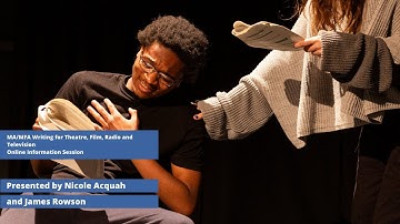 MA/MFA Schrijven voor Theater, Film, Radio en Televisie - Online Informatiesessie