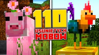 110 MOBÓW USUNIĘTYCH z MINECRAFTA!