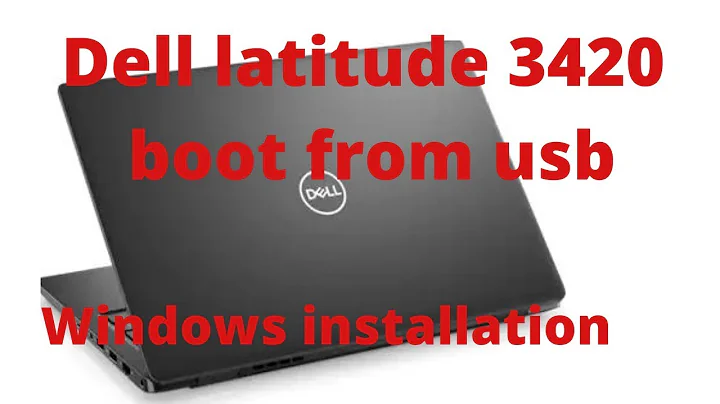Dell latitude 3420 laptop boot from usb | Dell latitude boot menu key | BIOS key