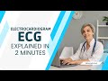 ELECTROCARDIOGRAM (EKG/ECG) - EXPLAINED! - P WAVE, QRS Complex, T Wave - EXPLAINED IN 2 MINUTES