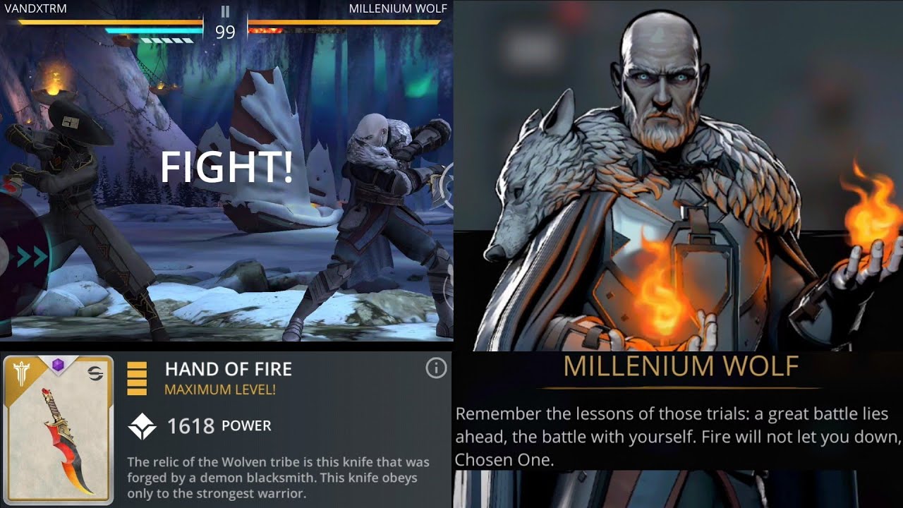 Shadow Fight 3 Northern Festival Final Boss VS Millennium Wolf