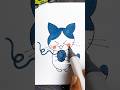 Can YOU Draw This Cute Cat Before the Yarn Ends? 🧶🐱 Let’s Try!