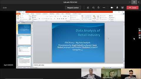 ITECH 1103 – Big Data Analysis , Data Analysis of Retail Industry